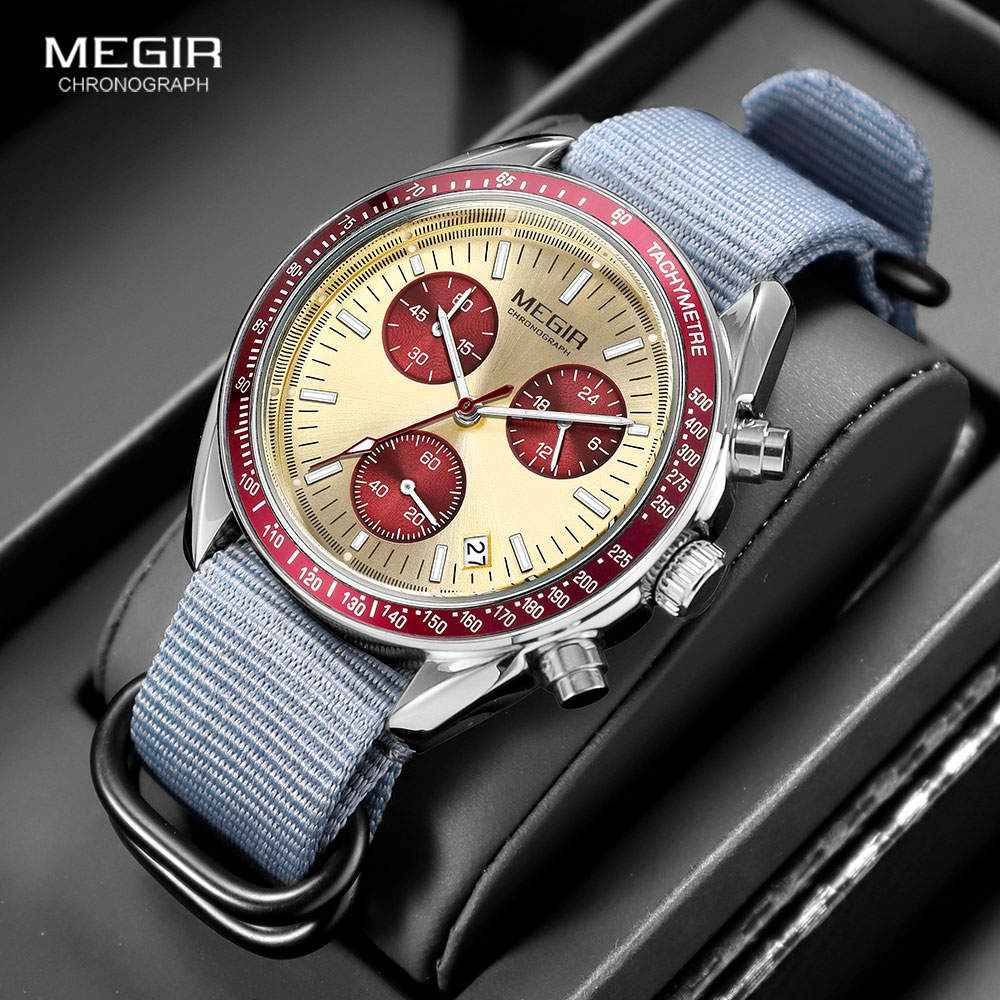 Luxury Watch Green Dial - MEGIR, nuevo reloj de cuarzo deportivo