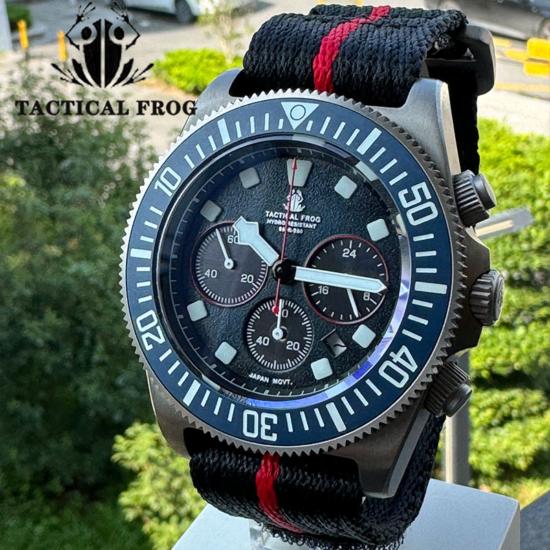 Titanium Sport Watch - Reloj de buceo táctico Frog FXD2