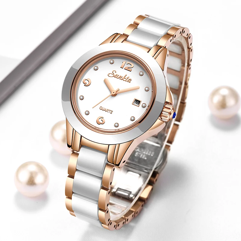 Luxury Watch For - Reloj Sunkta de cuarzo informal a