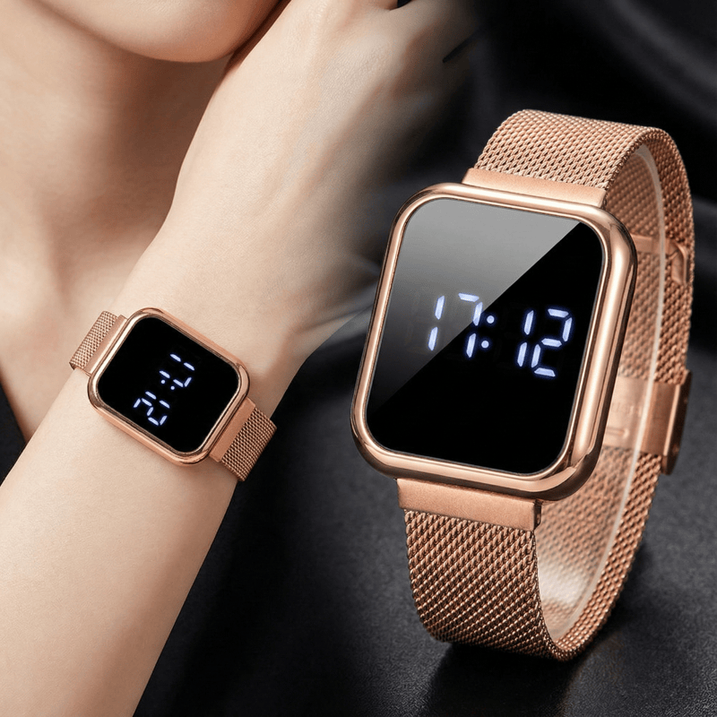 Luxury Watch News - Relojes digitales rectangulares de moda para