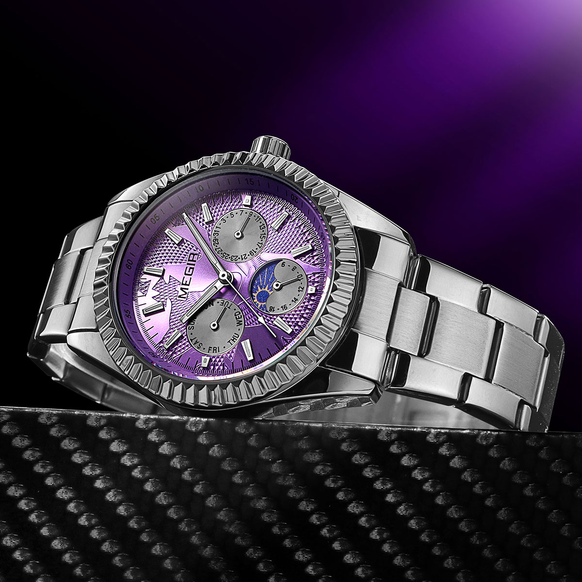 Reloj de cuarzo MEGIR para hom - Luxury Watch Green Dial reseña y precio