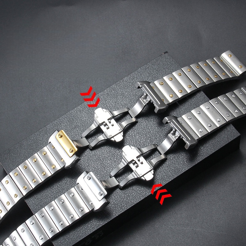 Correa de reloj de acero inoxi - Cartier Watch Tank reseña y precio
