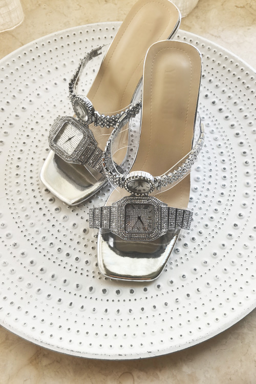 Sandalias de tacón alto con re - Luxury Watch For reseña y precio