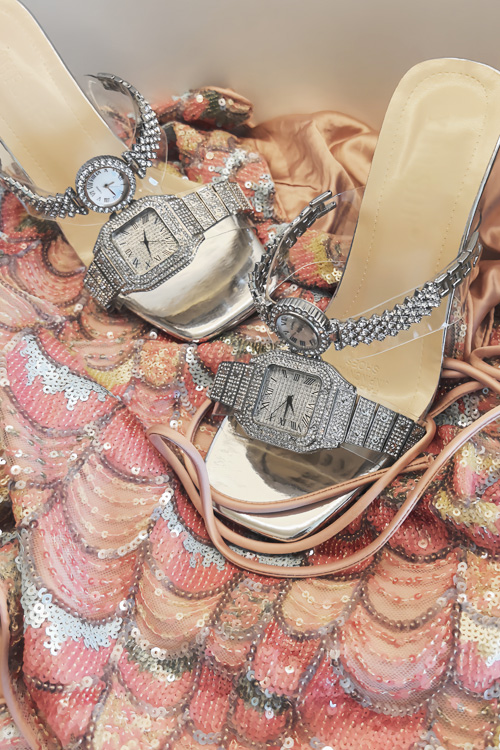 Sandalias de tacón alto con re - Luxury Watch For reseña y precio