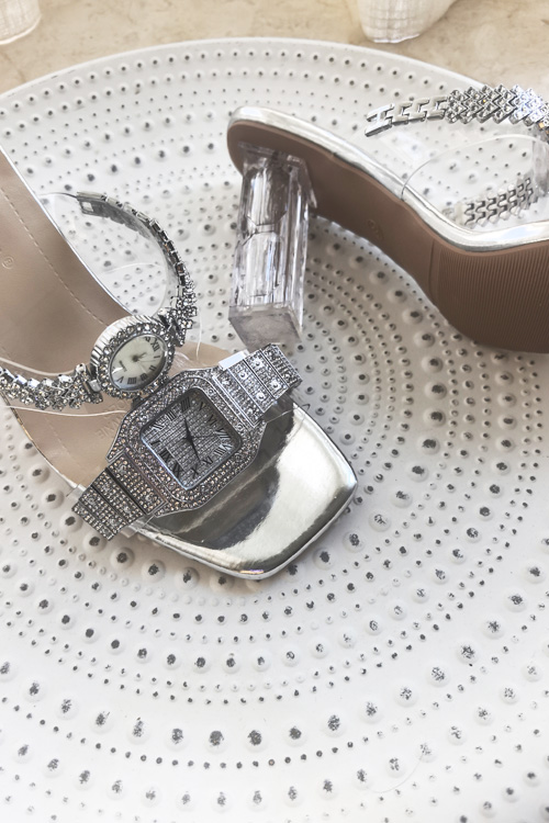 Sandalias de tacón alto con re - Luxury Watch For reseña y precio