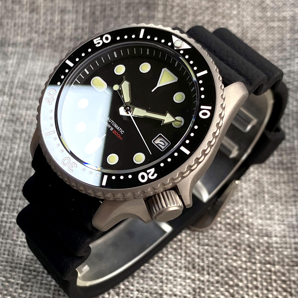 Titanium Diver NH35A negro aut - Titanium Sport Watch reseña y precio