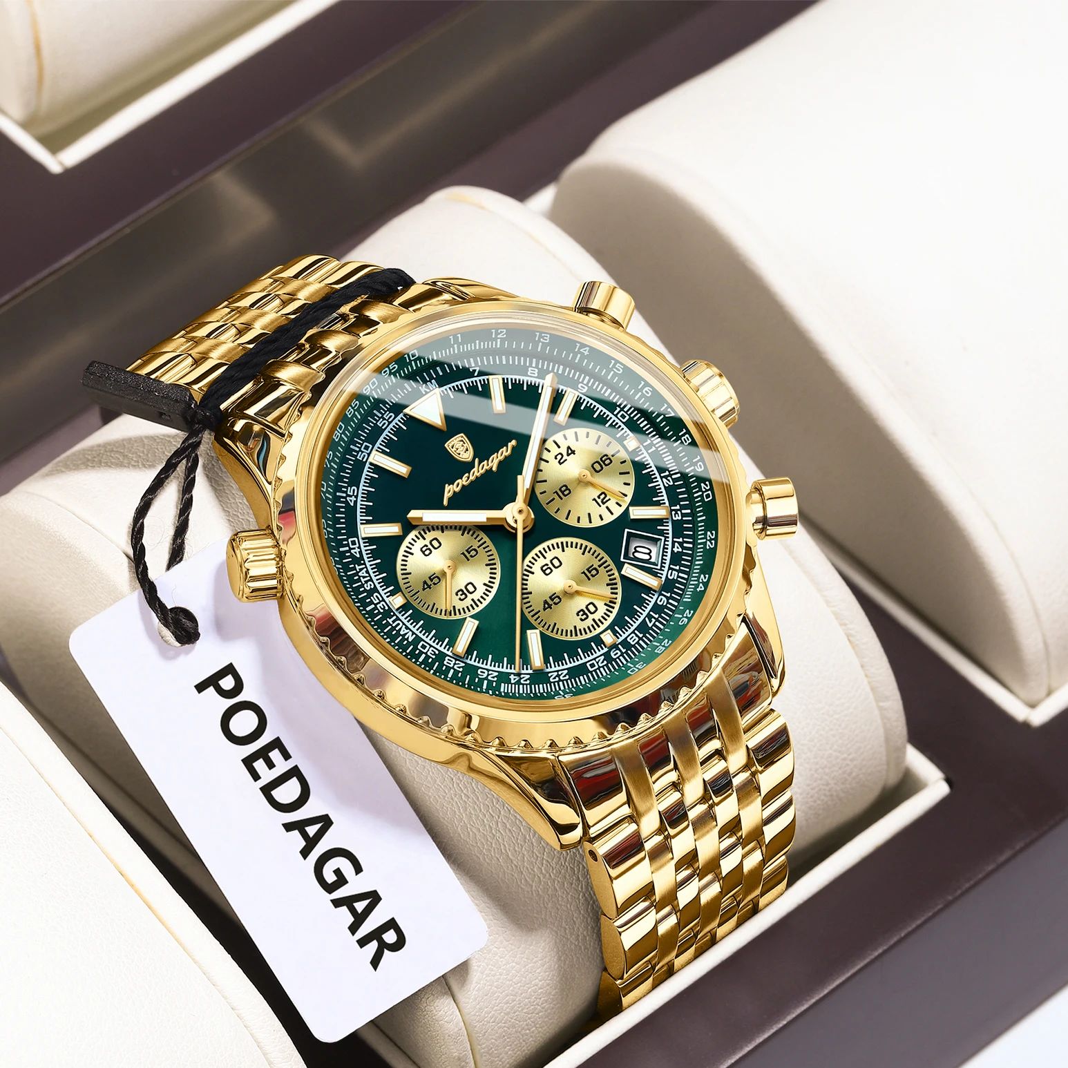 Reloj de pulsera POEDAGAR de l - Luxury Watch Green Dial reseña y precio